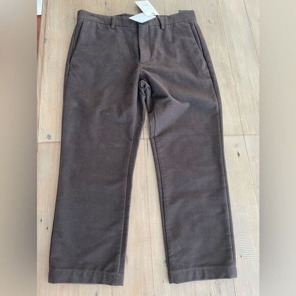 RRP US$225 Theory Zaine pant moleskin pants in brown NWT - Picture 5 of 8